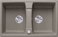 BLANCO LEXA 8, SILGRANIT, tartufo, mit Ablauffernbedienung, reversibel, 800 mm Untermaß