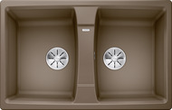 BLANCO LEXA 8, SILGRANIT, nutmeg, w/o drain remote control, reversible, 800 mm min. cabinet size