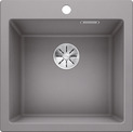 BLANCO PLEON 5, SILGRANIT, alu metallic, w/o drain remote control, w/o bowl layout, 500 mm min. cabinet size