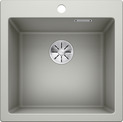 BLANCO PLEON 5, SILGRANIT, pearl grey, w/o drain remote control, w/o bowl layout, 500 mm min. cabinet size