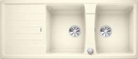 BLANCO LEXA 8 S, SILGRANIT, jasmine, with drain remote control, reversible, 800 mm min. cabinet size