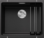 BLANCO ETAGON 500-U, SILGRANIT, anthracite, w/o drain remote control, with accessories, w/o bowl layout, 600 mm min. cabinet size
