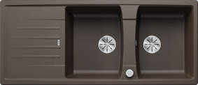 BLANCO LEXA 8 S, SILGRANIT, café, vidage automatique, réversible, 800 mm Taille sous meuble min.