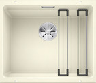 BLANCO ETAGON 500-U, SILGRANIT, jasmine, w/o drain remote control, with accessories, w/o bowl layout, 600 mm min. cabinet size