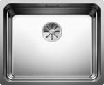 BLANCO ETAGON 500-U, Stainless steel satin polish, with drain remote control, with accessories, w/o bowl layout, 600 mm min. cabinet size