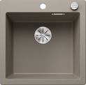 BLANCO PLEON 5, SILGRANIT, tartufo, with drain remote control, w/o bowl layout, 500 mm min. cabinet size