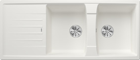 BLANCO LEXA 8 S, SILGRANIT, white, w/o drain remote control, reversible, 800 mm min. cabinet size