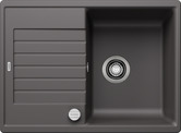 BLANCO ZIA 45 S Compact, SILGRANIT, rock grey, with drain remote control, reversible, 450 mm min. cabinet size