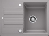 BLANCO ZIA 45 S Compact, SILGRANIT, alu metallic, with drain remote control, reversible, 450 mm min. cabinet size