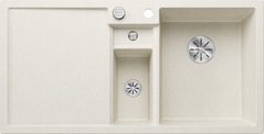 BLANCO COLLECTIS 6 S, SILGRANIT, blanc soft, commande automatique, avec accessoires, Cuve à droite, 600 mm dim. sous-évier