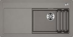 BLANCO ETAGON XL 6 S, SILGRANIT, tartufo, with drain remote control, with accessories, Bowl right, 600 mm min. cabinet size