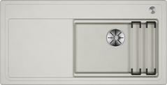BLANCO ETAGON XL 6 S, SILGRANIT, soft white, with drain remote control, with accessories, Bowl right, 600 mm min. cabinet size