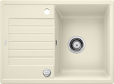 BLANCO ZIA 45 S Compact, SILGRANIT, jasmine, with drain remote control, reversible, 450 mm min. cabinet size