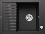 BLANCO ELON 45 S, SILGRANIT, anthrazit, mit Ablauffernbedienung, mit Zubehör, reversibel, 450 mm Untermaß