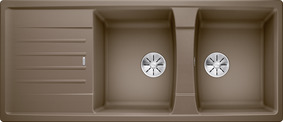 BLANCO LEXA 8 S, SILGRANIT, nutmeg, w/o drain remote control, reversible, 800 mm min. cabinet size