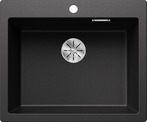 BLANCO PLEON 6, SILGRANIT, anthracite, w/o drain remote control, w/o bowl layout, 600 mm min. cabinet size