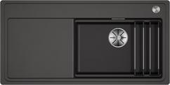 BLANCO ETAGON XL 6 S-F, SILGRANIT, rock grey, with drain remote control, with accessories, Bowl right, 600 mm min. cabinet size