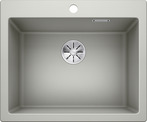 BLANCO PLEON 6, SILGRANIT, pearl grey, w/o drain remote control, w/o bowl layout, 600 mm min. cabinet size