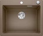 BLANCO PLEON 6, SILGRANIT, nutmeg, with drain remote control, w/o bowl layout, 600 mm min. cabinet size