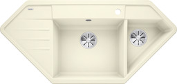BLANCO LEXA 9 E, SILGRANIT, jasmine, w/o drain remote control, Bowl right, 800 mm min. cabinet size