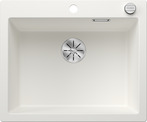 BLANCO PLEON 6, SILGRANIT, white, with drain remote control, w/o bowl layout, 600 mm min. cabinet size