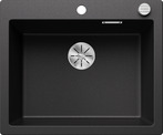 BLANCO PLEON 6, SILGRANIT, anthracite, with drain remote control, w/o bowl layout, 600 mm min. cabinet size