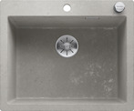BLANCO PLEON 6, SILGRANIT, concrete-style, with drain remote control, w/o bowl layout, 600 mm min. cabinet size