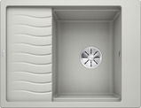 BLANCO ELON 45 S, SILGRANIT, pearl grey, w/o drain remote control, with accessories, reversible, 450 mm min. cabinet size