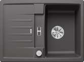 BLANCO LEXA 40 S, SILGRANIT, rock grey, with drain remote control, reversible, 400 mm min. cabinet size