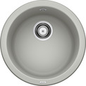 BLANCORONDO, SILGRANIT, pearl grey, w/o drain remote control, w/o bowl layout, 450 mm min. cabinet size