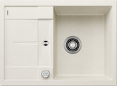 BLANCO METRA 45 S Compact, SILGRANIT, soft white, with drain remote control, reversible, 450 mm min. cabinet size