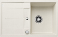 BLANCO METRA 45 S-F, SILGRANIT, soft white, with drain remote control, reversible, 450 mm min. cabinet size