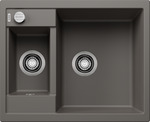 BLANCO METRA 6, SILGRANIT, volcano grey, with drain remote control, reversible, 600 mm min. cabinet size
