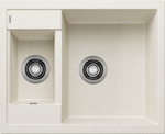 BLANCO METRA 6, SILGRANIT, soft white, w/o drain remote control, reversible, 600 mm min. cabinet size
