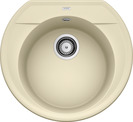BLANCO RONDOVAL 45, SILGRANIT, champagne, w/o drain remote control, w/o bowl layout, 450 mm min. cabinet size