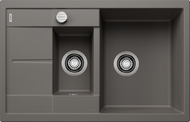 BLANCO METRA 6 S Compact, SILGRANIT, volcano grey, with drain remote control, reversible, 600 mm min. cabinet size