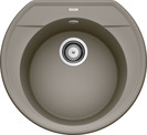 BLANCO RONDOVAL 45, SILGRANIT, tartufo, w/o drain remote control, w/o bowl layout, 450 mm min. cabinet size