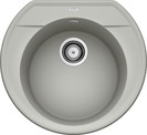 BLANCO RONDOVAL 45, SILGRANIT, pearl grey, w/o drain remote control, w/o bowl layout, 450 mm min. cabinet size