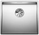 BLANCO CLARON 450-U, Stainless steel satin polish, w/o drain remote control, w/o bowl layout, 500 mm min. cabinet size
