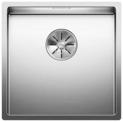 BLANCO CLARON 400-U, Stainless steel satin polish, w/o drain remote control, w/o bowl layout, 450 mm min. cabinet size