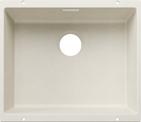 BLANCO SUBLINE 500-U, SILGRANIT, soft white, w/o drain remote control, w/o bowl layout, 600 mm min. cabinet size