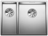 BLANCO CLARON 340/180-U, Stainless steel satin polish, w/o drain remote control, Bowl right, 600 mm min. cabinet size