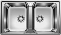 BLANCO LEMIS 8-IF, Stainless steel brushed finish, w/o drain remote control, reversible, 800 mm min. cabinet size
