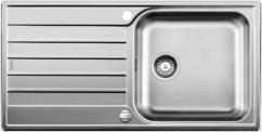 BLANCO LIVIT XL 6 S, Stainless steel brushed finish, with drain remote control, reversible, 600 mm min. cabinet size