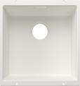BLANCO SUBLINE 400-U, SILGRANIT, white, w/o drain remote control, w/o bowl layout, 500 mm min. cabinet size