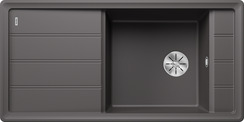 BLANCO FARON XL 6 S, SILGRANIT, felsgrau, ohne Ablauffernbedienung, ohne Zubehör, reversibel, 600 mm Untermaß
