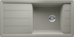 BLANCO FARON XL 6 S, SILGRANIT, pearl grey, w/o drain remote control, w/o accessories, reversible, 600 mm min. cabinet size