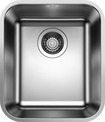 BLANCO SUPRA 340-U, Stainless steel brushed finish, w/o drain remote control, w/o bowl layout, 400 mm min. cabinet size