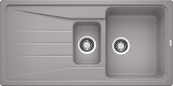 BLANCO SONA 6 S, SILGRANIT, alu metallic, w/o drain remote control, w/o accessories, reversible, 600 mm min. cabinet size