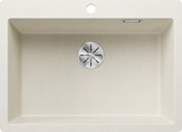 BLANCO PLEON 8-F, SILGRANIT, soft white, w/o drain remote control, w/o bowl layout, 800 mm min. cabinet size